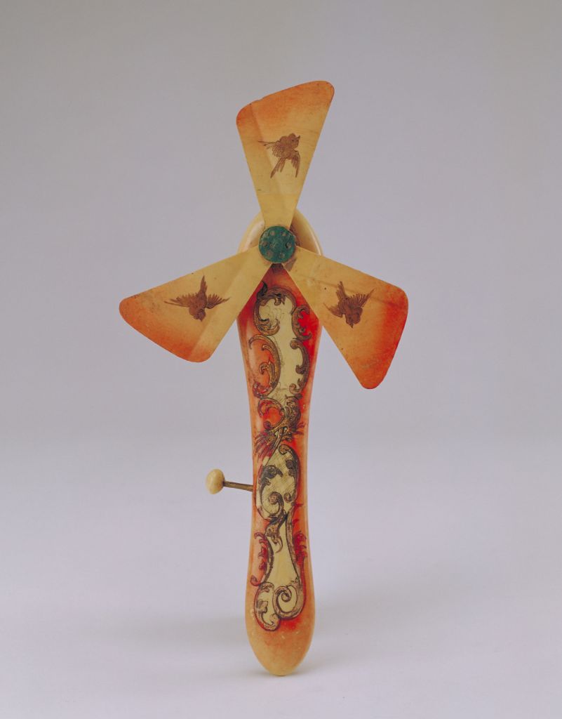 图片[1]-Chemical gold tracing hand fan-China Archive